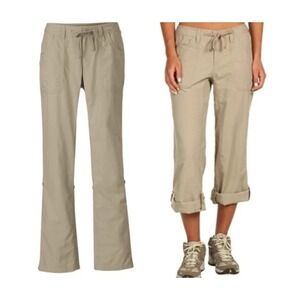The North Face Hiking Pants Size 16 Khaki Outdoor Convertible Roll Up Gorpcore